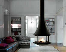 ZELIA 908 Cheminée, 360 Grad Feuersicht, hängendes Cheminée, Design Feuerstelle, Luxus Feuerstelle